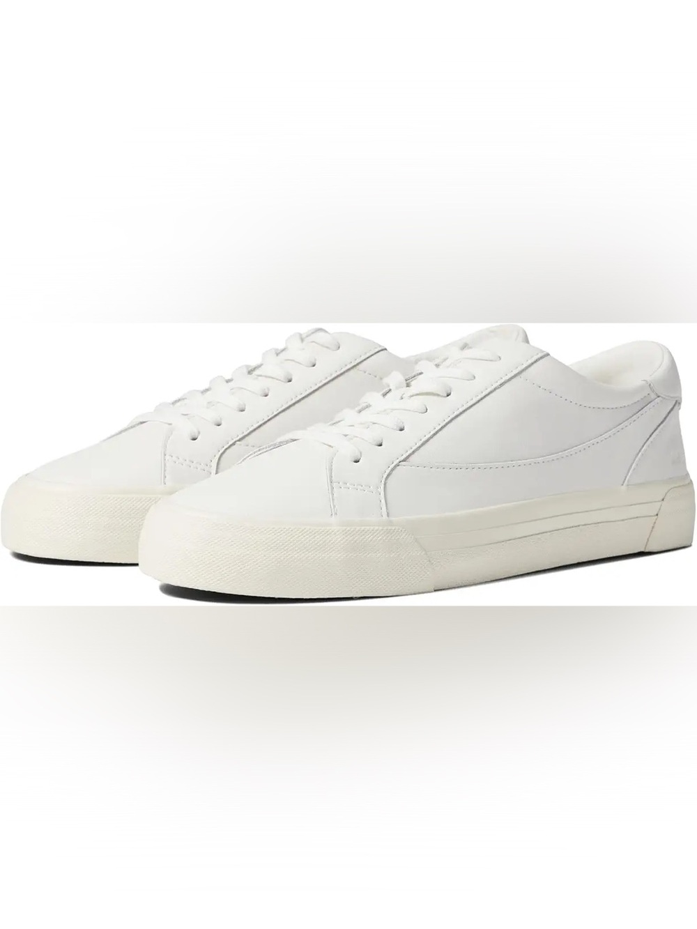 Madewell Women’s Sidewalk Low-Top Sneakers White Leather size 10 M